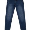 Girls Tractr Ankle Length | Low Rise Fray Hem Crop Skinny In Indigo