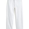 Girls Tractr High Rise | High Rise Slim Straight With Raw Edge Hem In White