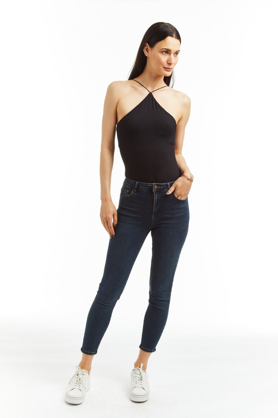 Women Tractr Ankle Length | Mona Cropped Skinny Indigo