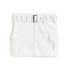 Girls Tractr Cargo | Wide Belt Cargo Skirt White